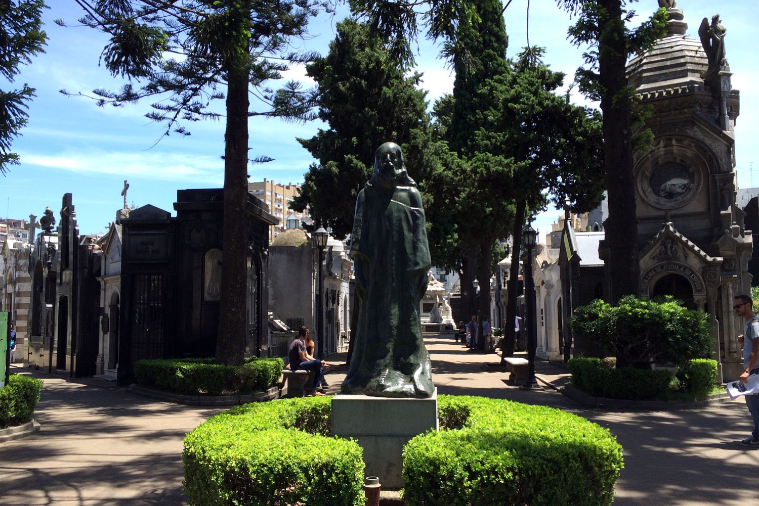 05 Cristo El Redentor Christ the Redeemer Stands At The Center Of Recoleta Cemetery Buenos Aires